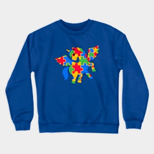 Autism Unicorn Crewneck Sweatshirt